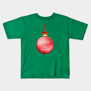 Merry Christmas and Happy New Year Kids T-Shirt
